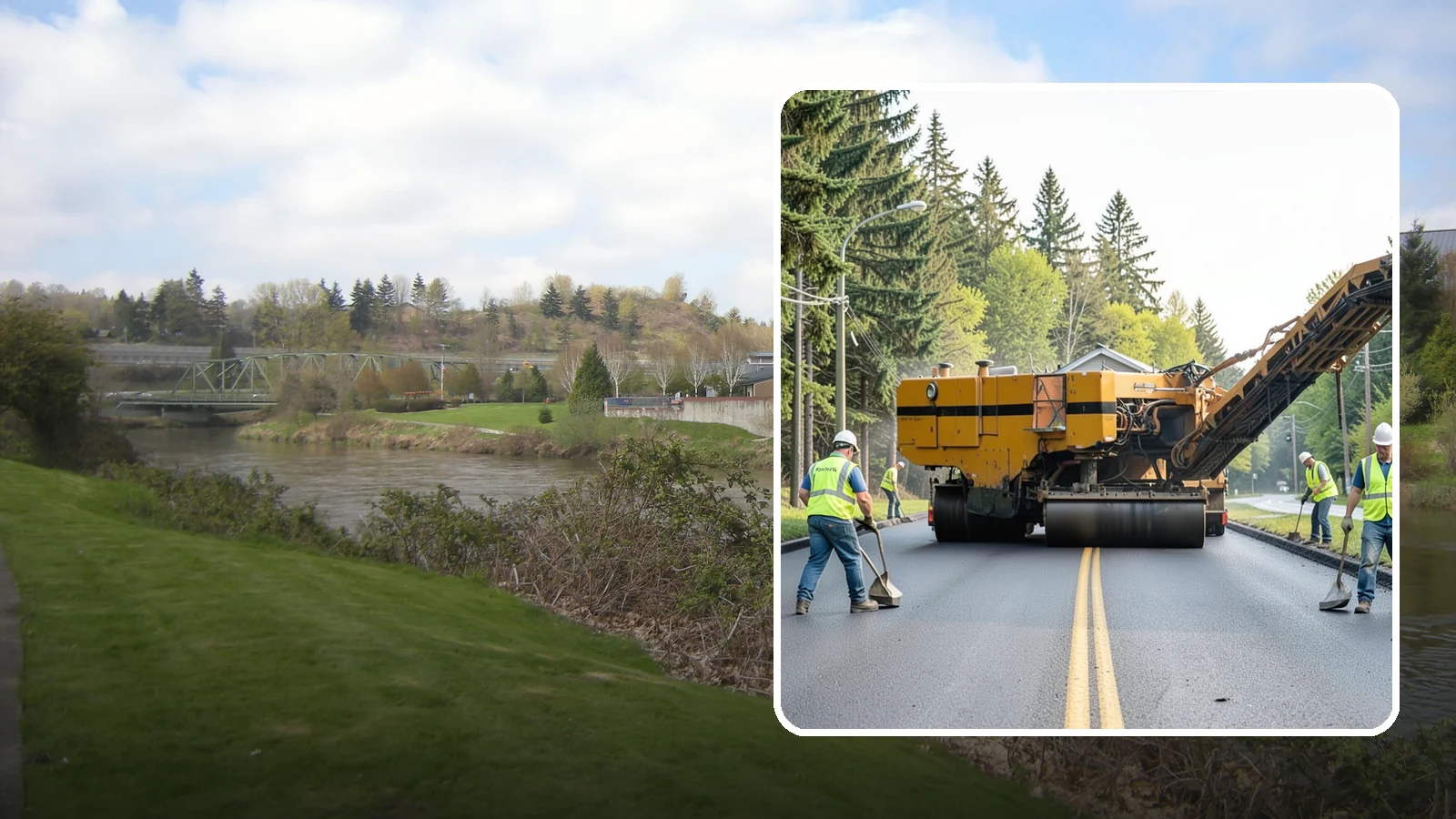 Asphalt Milling in Tukwila, King County, WA - Cold milling that removes worn asphalt to grade in preparation for overlays and reconstruction.