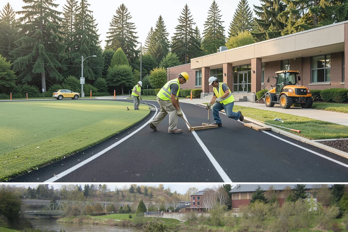 Asphalt Milling in Tukwila, King County, WA - Milling is coordinated tightly with the summer paving schedule so a milled surface is not left exposed through wet weather.