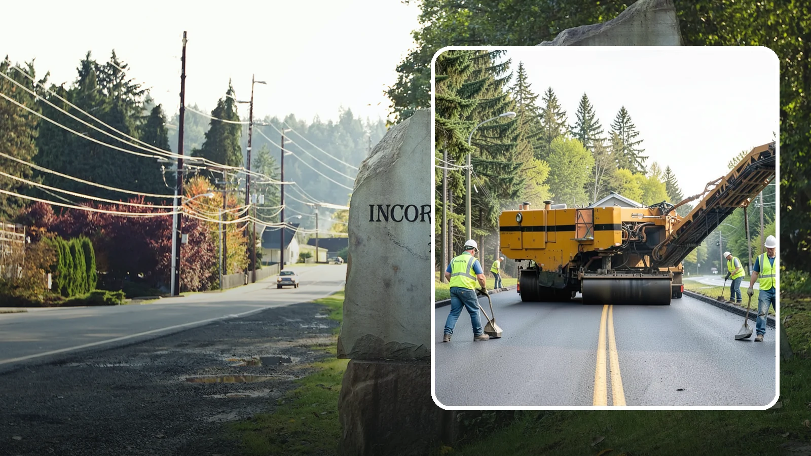 Asphalt Milling in Wilkeson, Pierce County, WA - Cold milling that removes worn asphalt to grade in preparation for overlays and reconstruction.