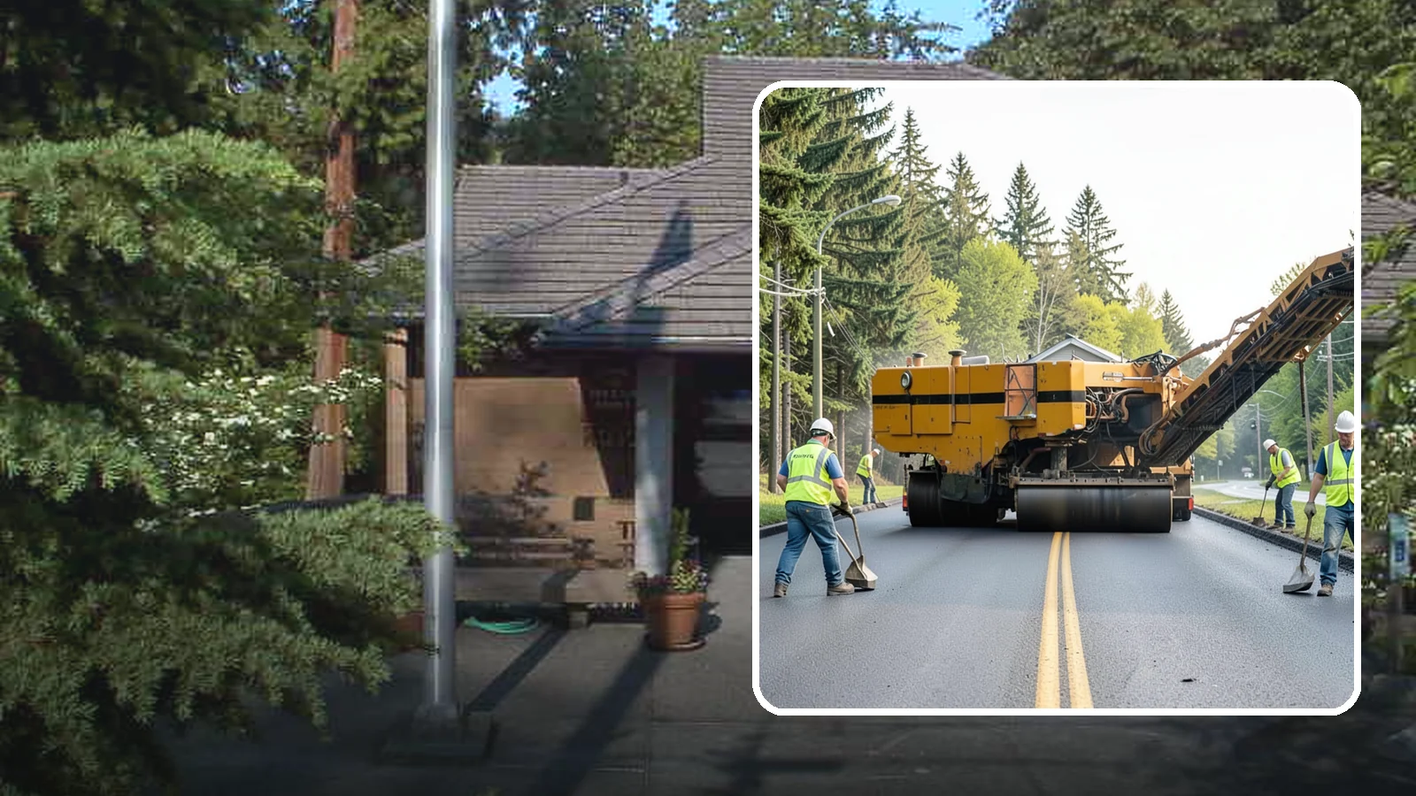 Asphalt Milling in Yarrow Point, King County, WA - Cold milling that removes worn asphalt to grade in preparation for overlays and reconstruction.