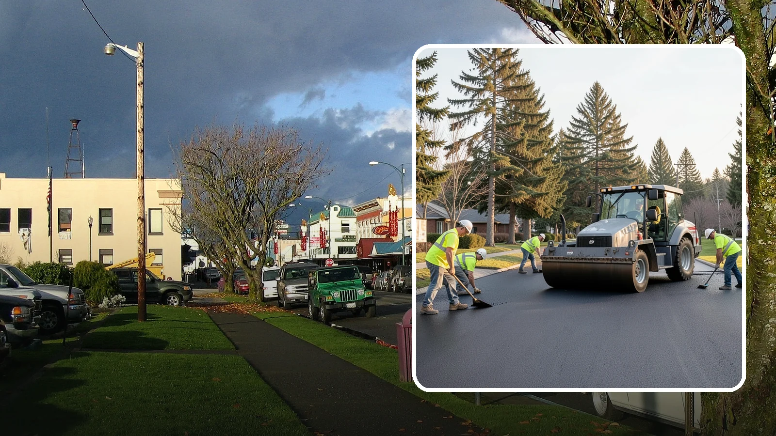 Asphalt Overlay in Arlington, Snohomish County, WA - Asphalt overlays that extend pavement life across streets, lots, and trails without full reconstruction.