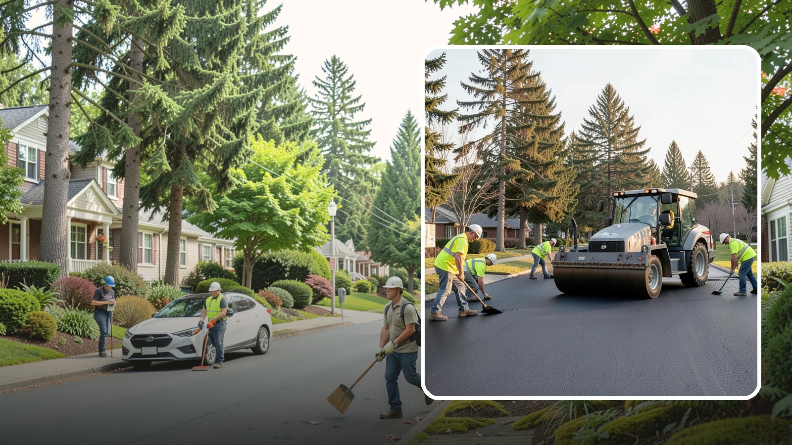 Asphalt Overlay in Beaux Arts Village, King County, WA - Asphalt overlays that extend pavement life across streets, lots, and trails without full reconstruction.
