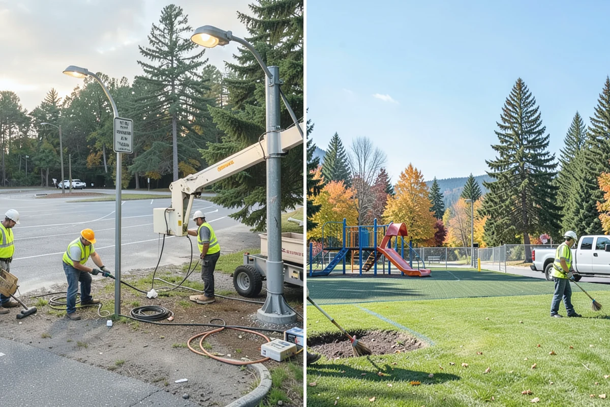 Asphalt Overlay in Beaux Arts Village, King County, WA - Inspect the surface and repair localized base failures