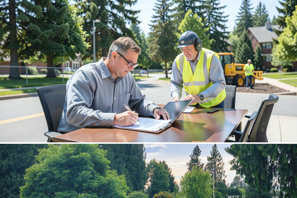 Asphalt Overlay in Bonney Lake, Pierce County, WA - Overlays are a summer operation, scheduled when sustained dry, warm weather allows proper compaction and bonding.