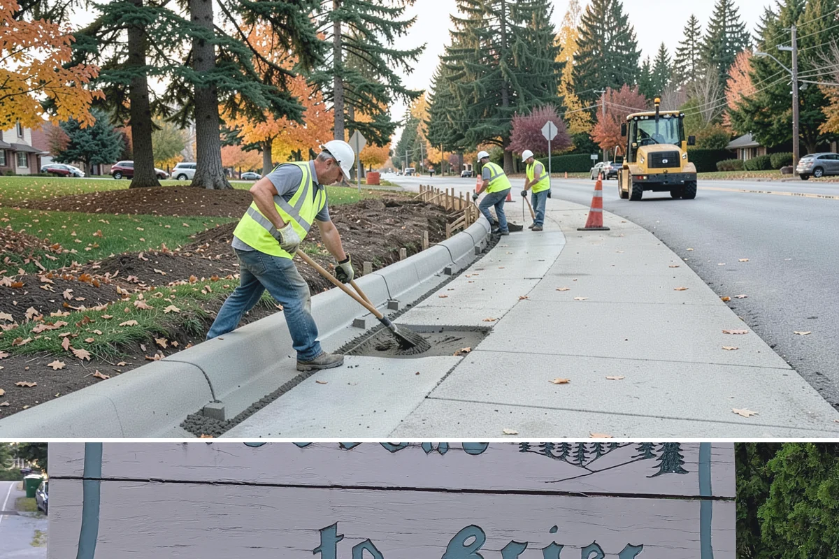 Asphalt Overlay in Brier, Snohomish County, WA - Overlays are a summer operation, scheduled when sustained dry, warm weather allows proper compaction and bonding.