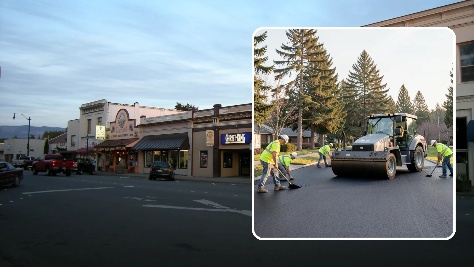 Asphalt Overlay in Burlington, Skagit County, WA - Asphalt overlays that extend pavement life across streets, lots, and trails without full reconstruction.