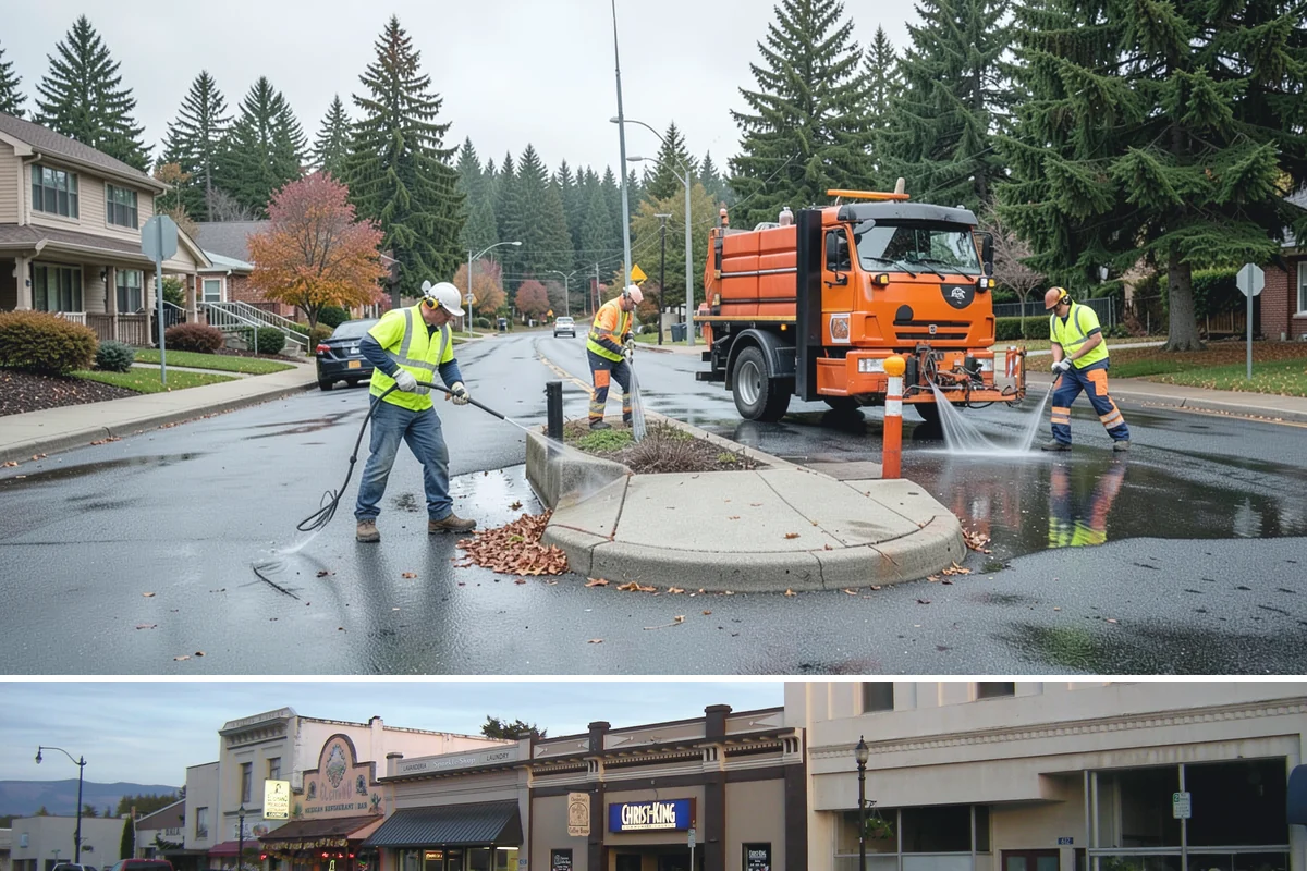 Asphalt Overlay in Burlington, Skagit County, WA - Overlays are a summer operation, scheduled when sustained dry, warm weather allows proper compaction and bonding.