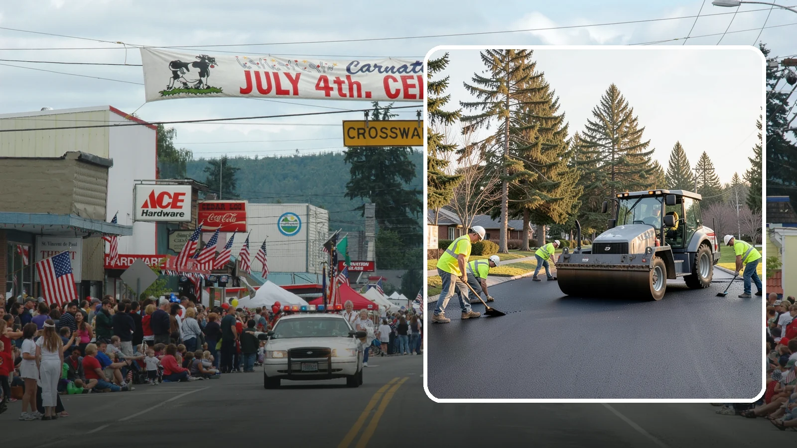 Asphalt Overlay in Carnation, King County, WA - Asphalt overlays that extend pavement life across streets, lots, and trails without full reconstruction.