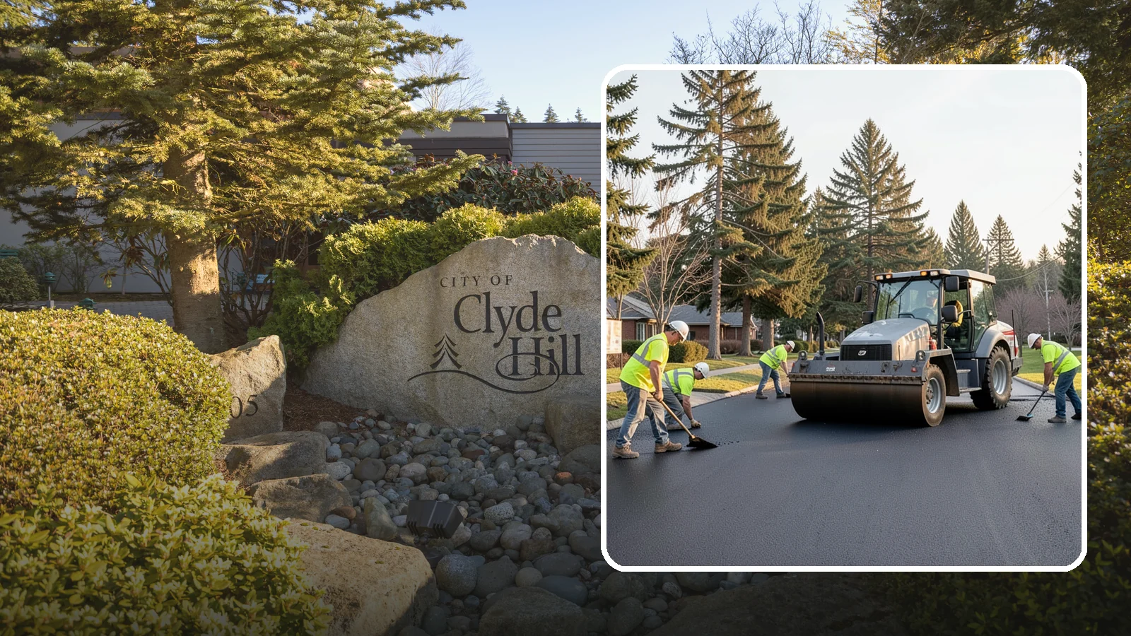 Asphalt Overlay in Clyde Hill, King County, WA - Asphalt overlays that extend pavement life across streets, lots, and trails without full reconstruction.