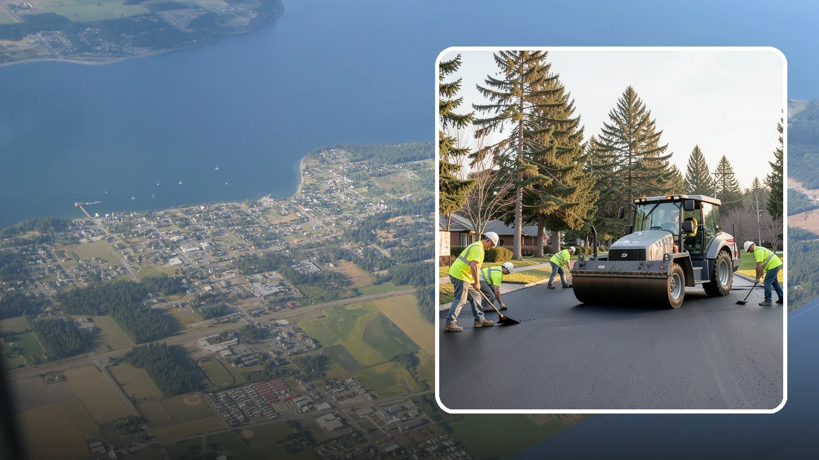 Asphalt Overlay in Coupeville, Island County, WA - Asphalt overlays that extend pavement life across streets, lots, and trails without full reconstruction.