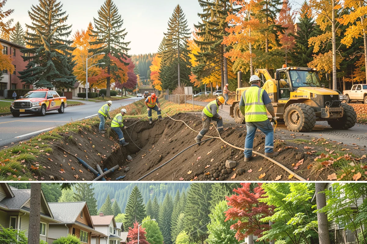 Asphalt Overlay in Darrington, Snohomish County, WA - Overlays are a summer operation, scheduled when sustained dry, warm weather allows proper compaction and bonding.