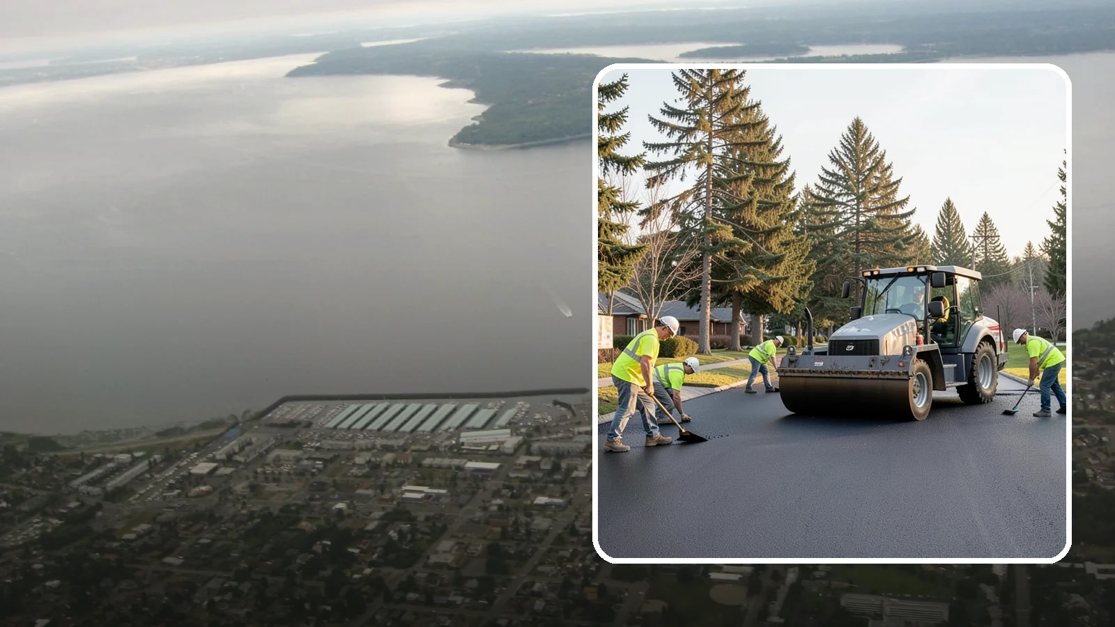 Asphalt Overlay in Des Moines, King County, WA - Asphalt overlays that extend pavement life across streets, lots, and trails without full reconstruction.