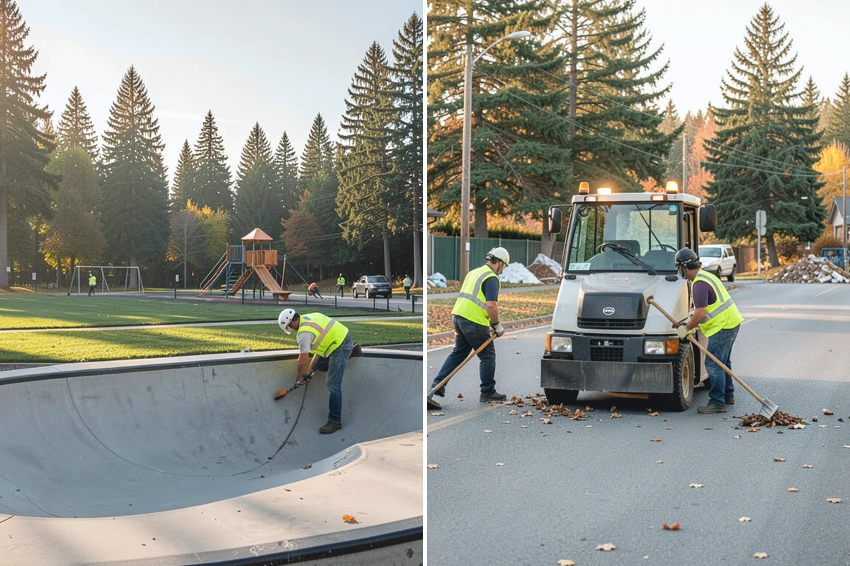 Asphalt Overlay in Des Moines, King County, WA - Inspect the surface and repair localized base failures