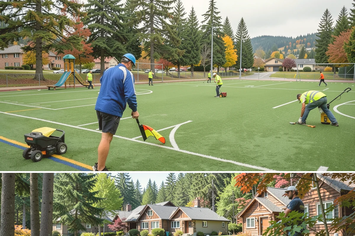 Asphalt Overlay in Edgewood, Pierce County, WA - Overlays are a summer operation, scheduled when sustained dry, warm weather allows proper compaction and bonding.