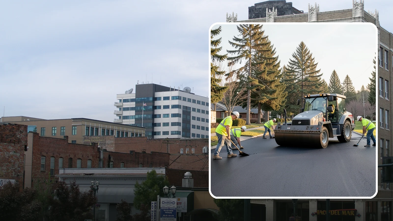Asphalt Overlay in Everett, Snohomish County, WA - Asphalt overlays that extend pavement life across streets, lots, and trails without full reconstruction.