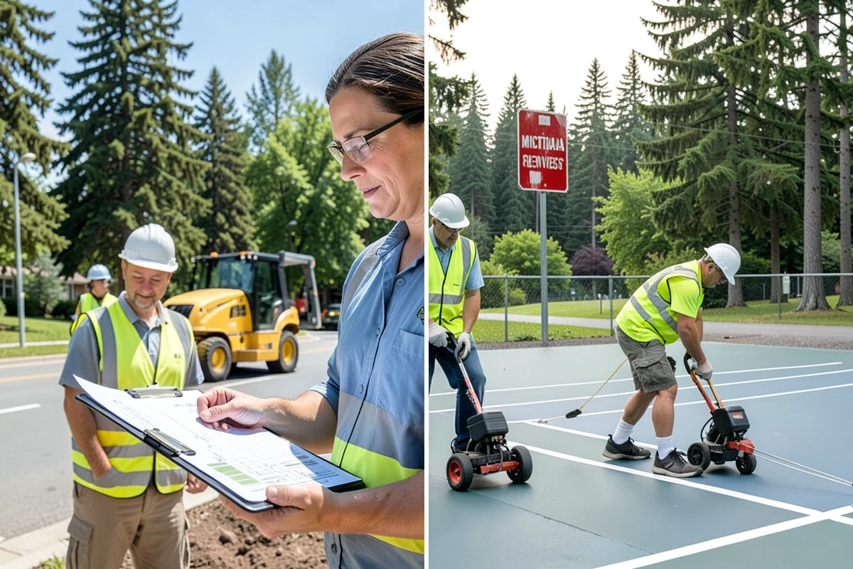 Asphalt Overlay in Everett, Snohomish County, WA - Inspect the surface and repair localized base failures
