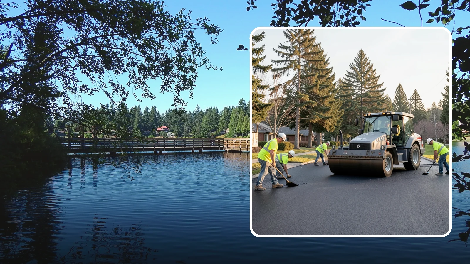 Asphalt Overlay in Federal Way, King County, WA - Asphalt overlays that extend pavement life across streets, lots, and trails without full reconstruction.