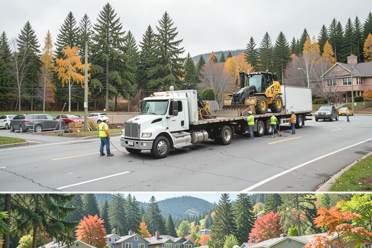Asphalt Overlay in Fircrest, Pierce County, WA - Overlays are a summer operation, scheduled when sustained dry, warm weather allows proper compaction and bonding.