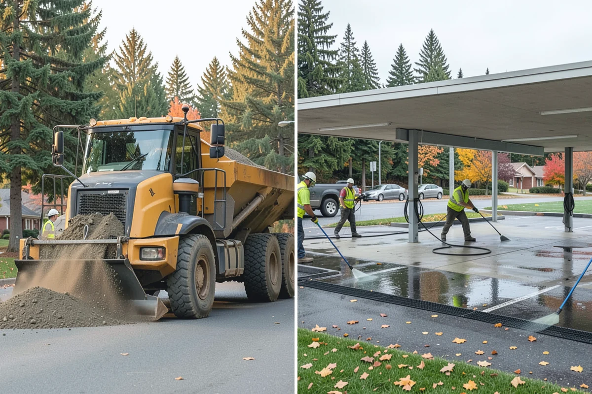 Asphalt Overlay in Hamilton, Skagit County, WA - Inspect the surface and repair localized base failures