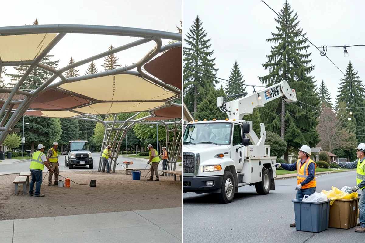 Asphalt Overlay in Hunts Point, King County, WA - Inspect the surface and repair localized base failures
