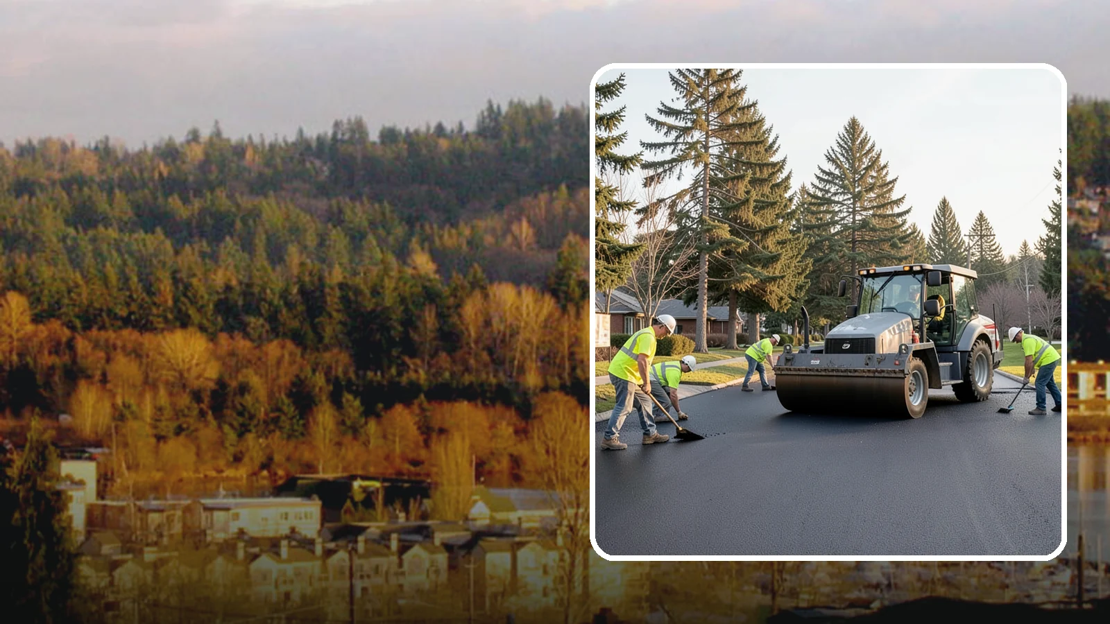 Asphalt Overlay in Kenmore, King County, WA - Asphalt overlays that extend pavement life across streets, lots, and trails without full reconstruction.
