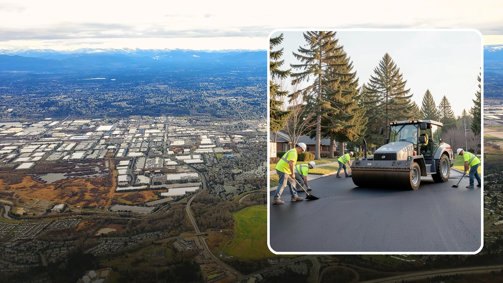 Asphalt Overlay in Kent, King County, WA - Asphalt overlays that extend pavement life across streets, lots, and trails without full reconstruction.