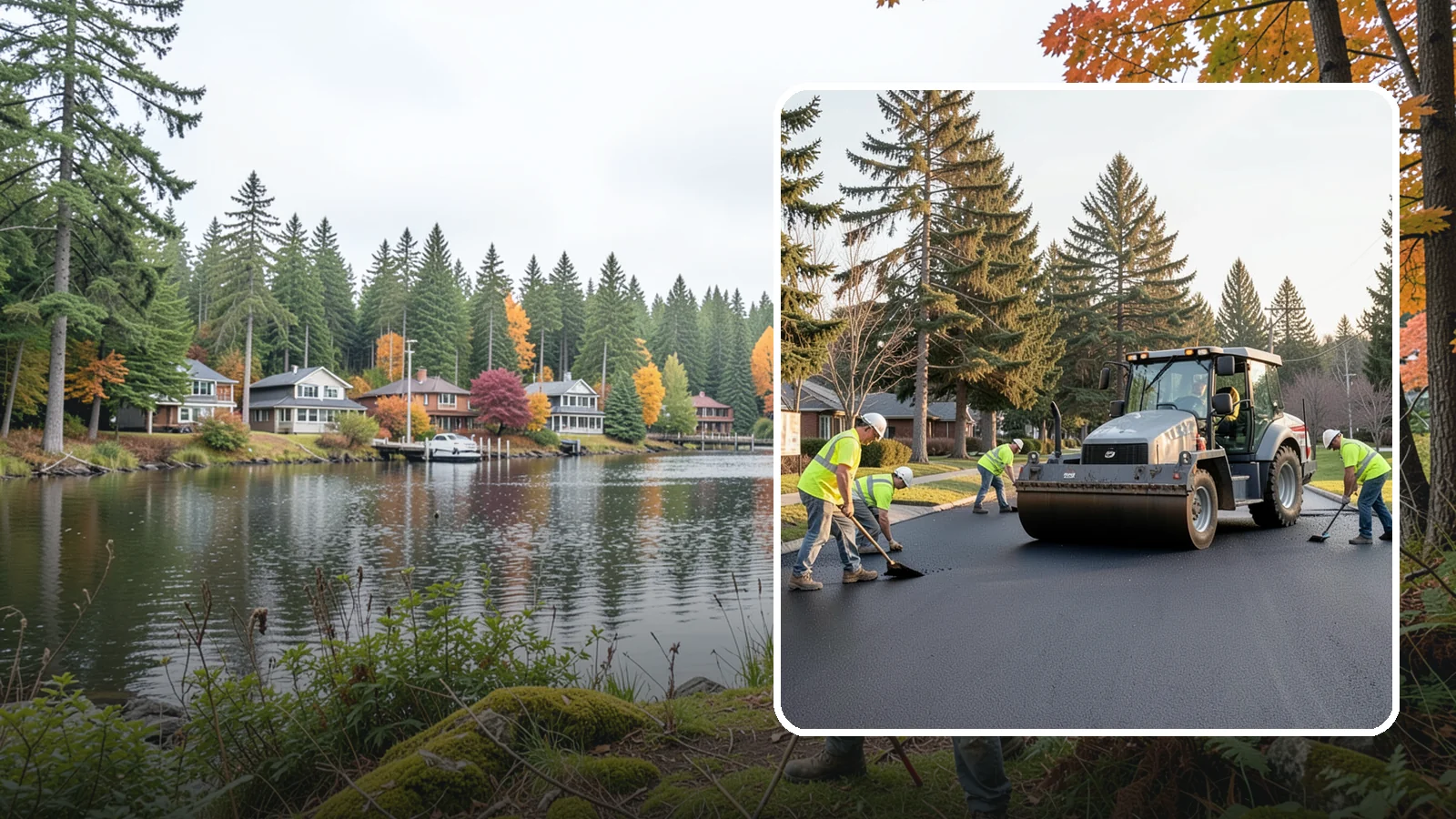 Asphalt Overlay in La Conner, Skagit County, WA - Asphalt overlays that extend pavement life across streets, lots, and trails without full reconstruction.