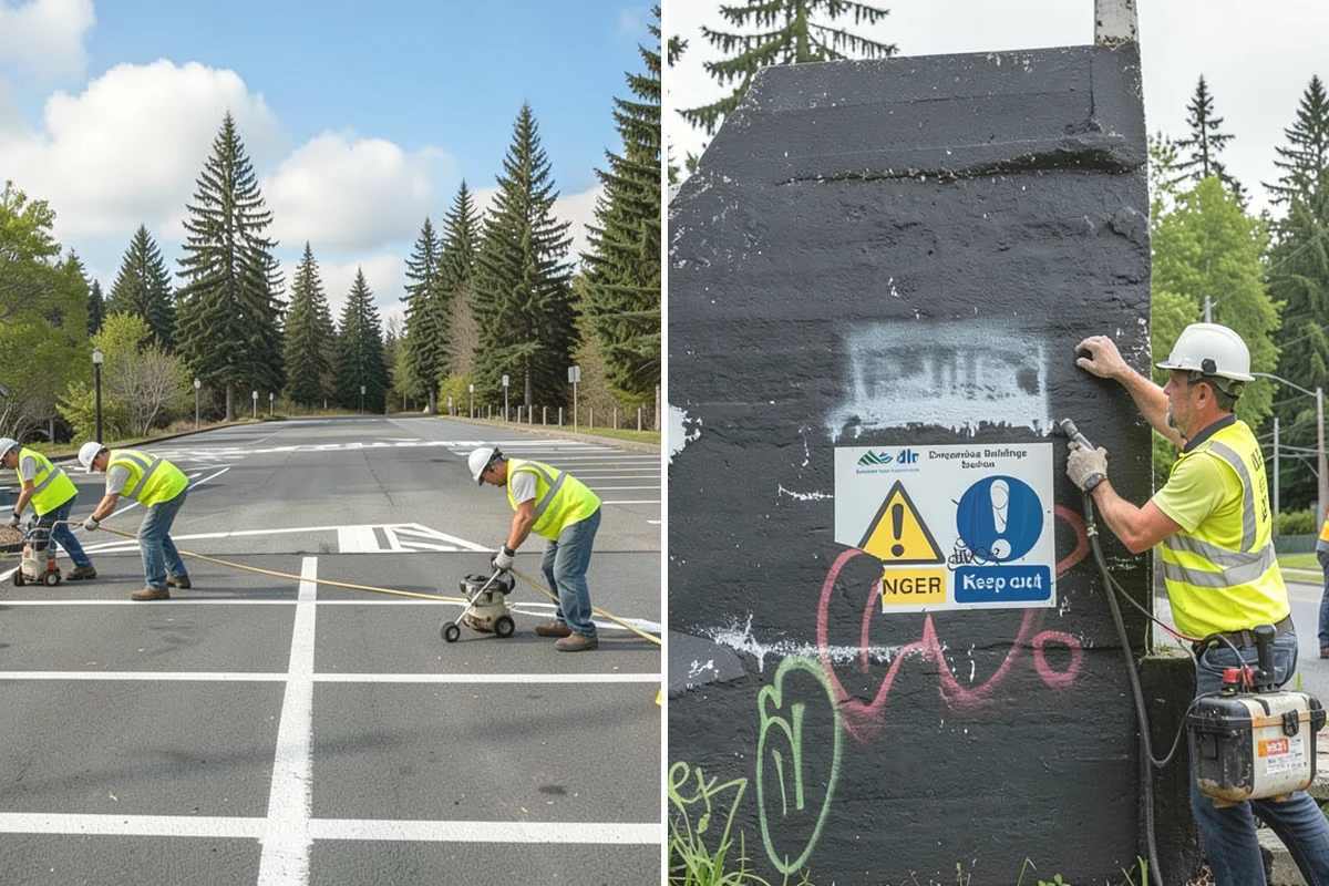 Asphalt Overlay in La Conner, Skagit County, WA - Inspect the surface and repair localized base failures