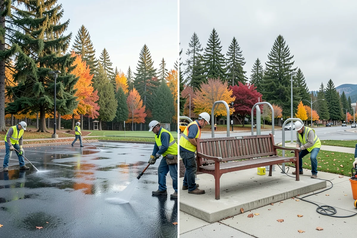 Asphalt Overlay in Lake Forest Park, King County, WA - Inspect the surface and repair localized base failures