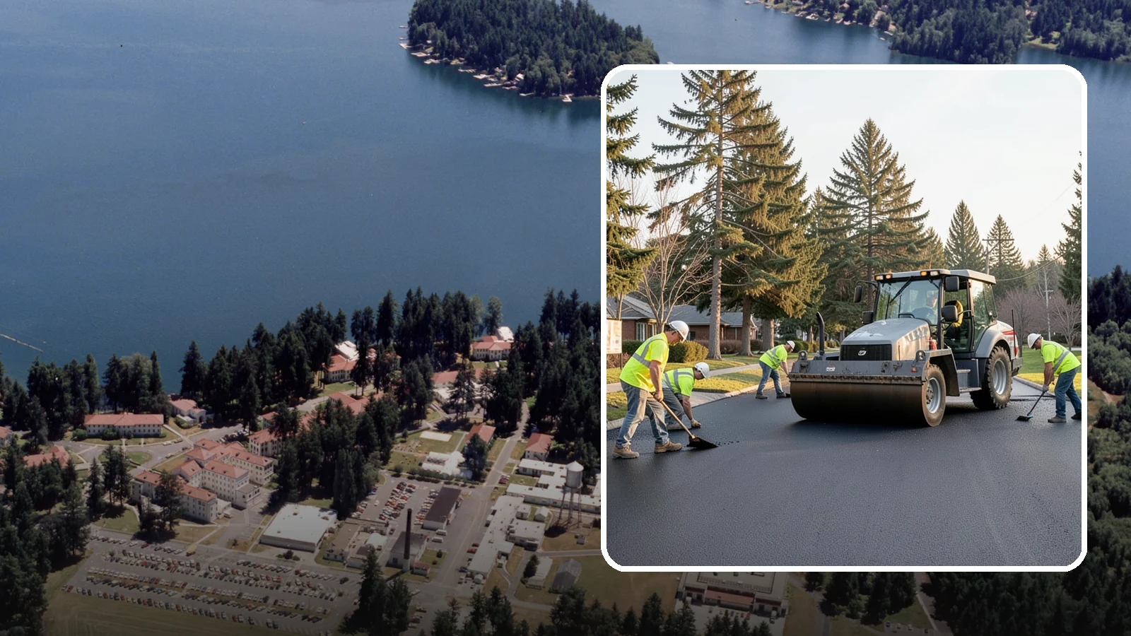 Asphalt Overlay in Lakewood, Pierce County, WA - Asphalt overlays that extend pavement life across streets, lots, and trails without full reconstruction.