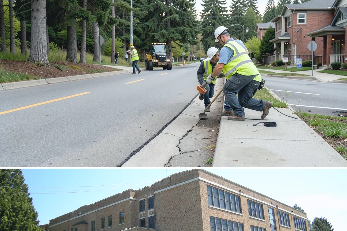 Asphalt Overlay in Maple Valley, King County, WA - Overlays are a summer operation, scheduled when sustained dry, warm weather allows proper compaction and bonding.