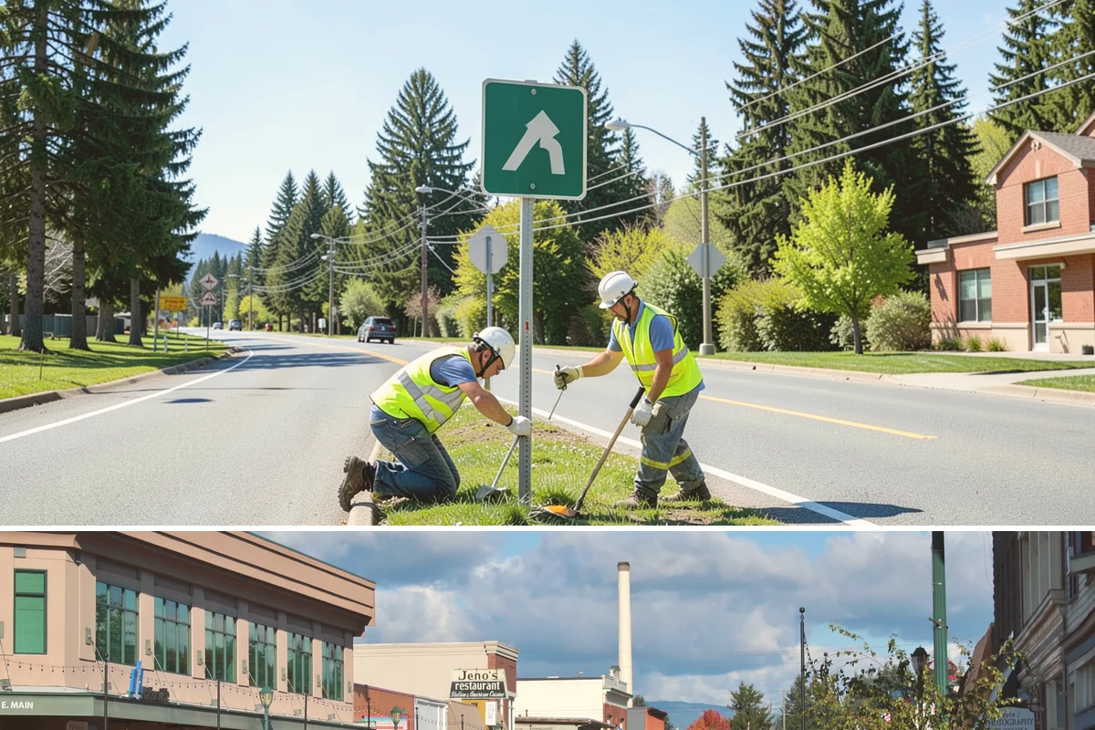 Asphalt Overlay in Monroe, Snohomish County, WA - Overlays are a summer operation, scheduled when sustained dry, warm weather allows proper compaction and bonding.