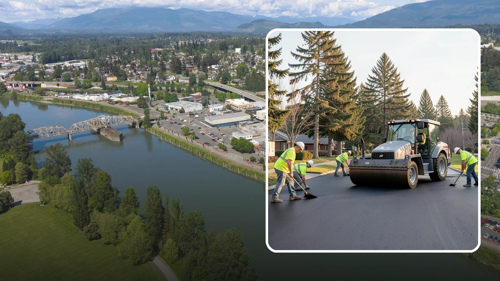 Asphalt Overlay in Mount Vernon, Skagit County, WA - Asphalt overlays that extend pavement life across streets, lots, and trails without full reconstruction.