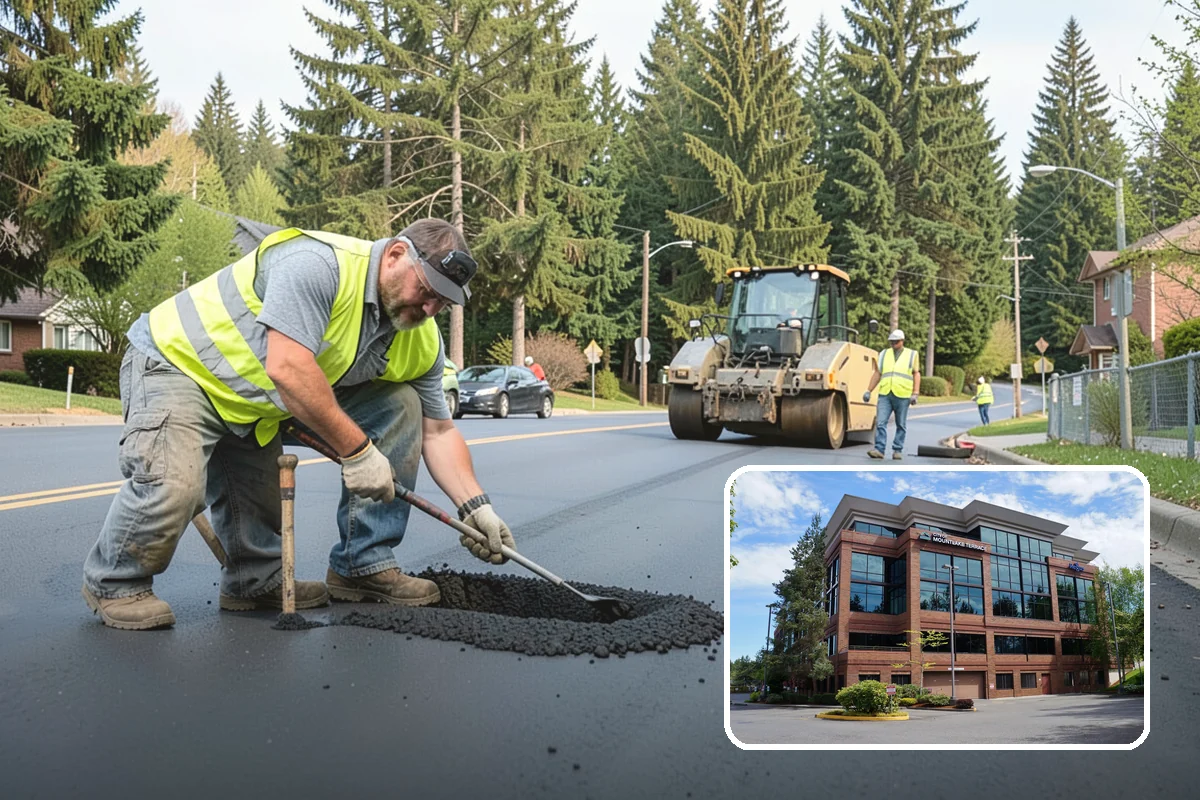 Asphalt Overlay in Mountlake Terrace, Snohomish County, WA - Extends pavement life at a fraction of reconstruction cost