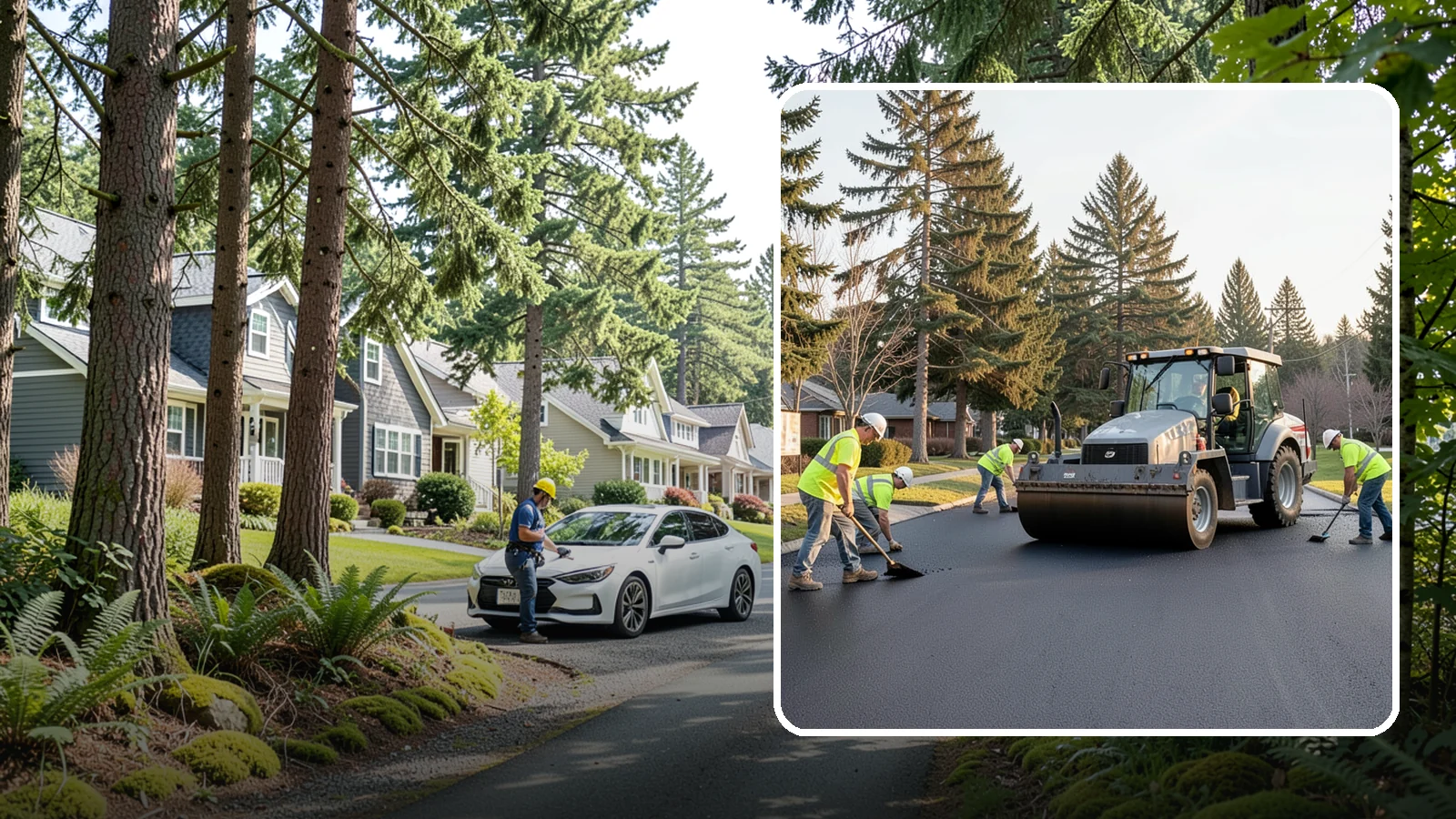 Asphalt Overlay in Normandy Park, King County, WA - Asphalt overlays that extend pavement life across streets, lots, and trails without full reconstruction.