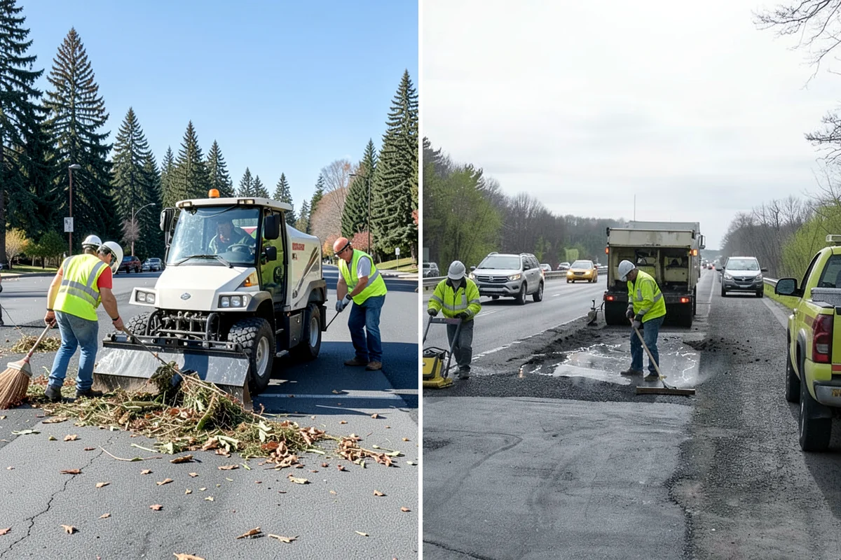 Asphalt Overlay in Normandy Park, King County, WA - Inspect the surface and repair localized base failures