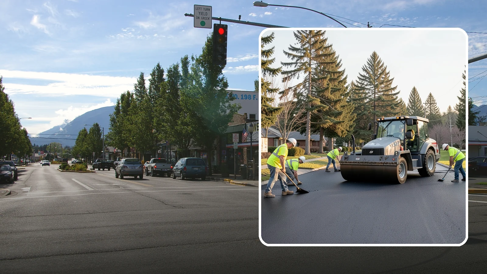 Asphalt Overlay in North Bend, King County, WA - Asphalt overlays that extend pavement life across streets, lots, and trails without full reconstruction.