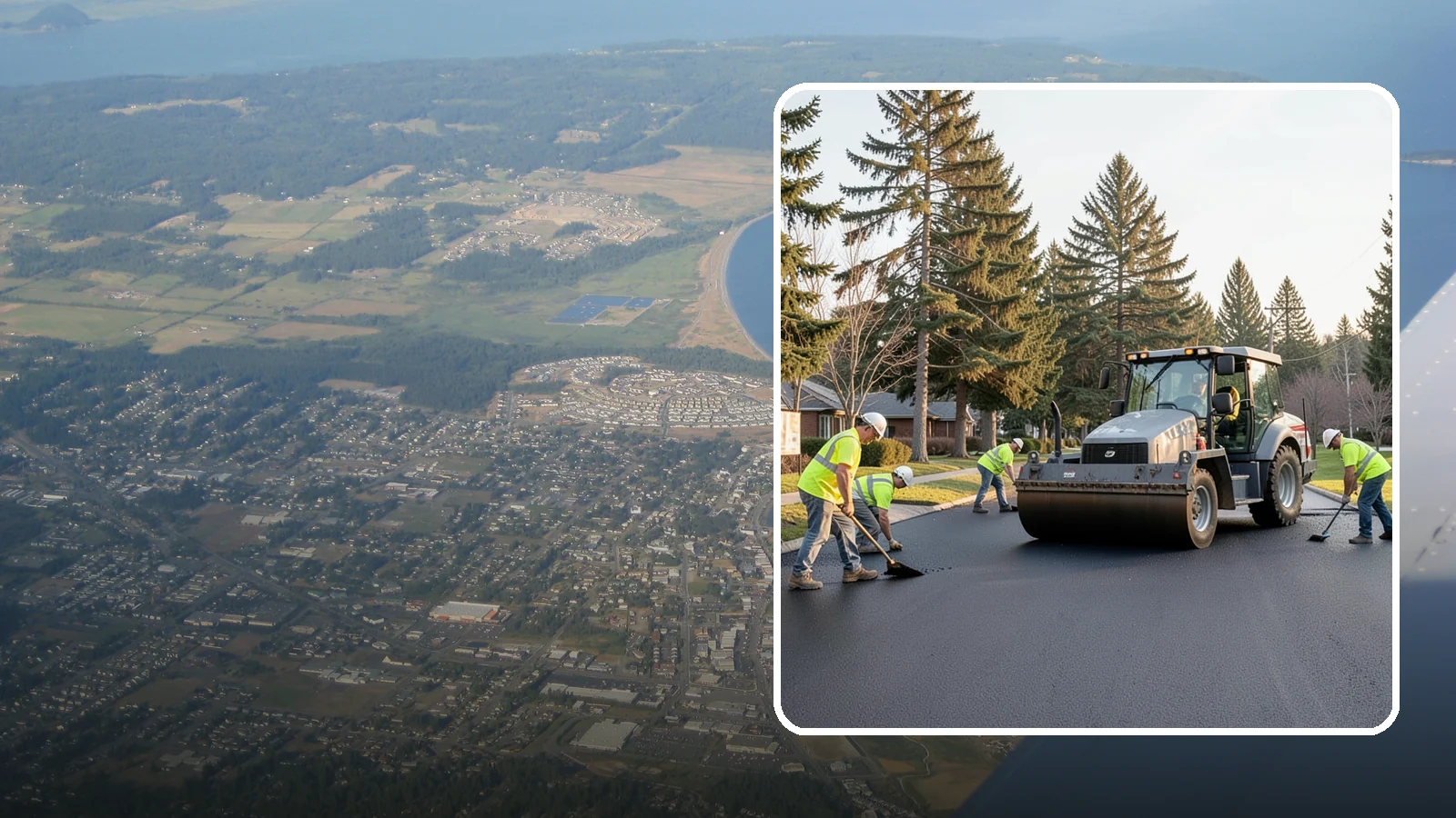 Asphalt Overlay in Oak Harbor, Island County, WA - Asphalt overlays that extend pavement life across streets, lots, and trails without full reconstruction.