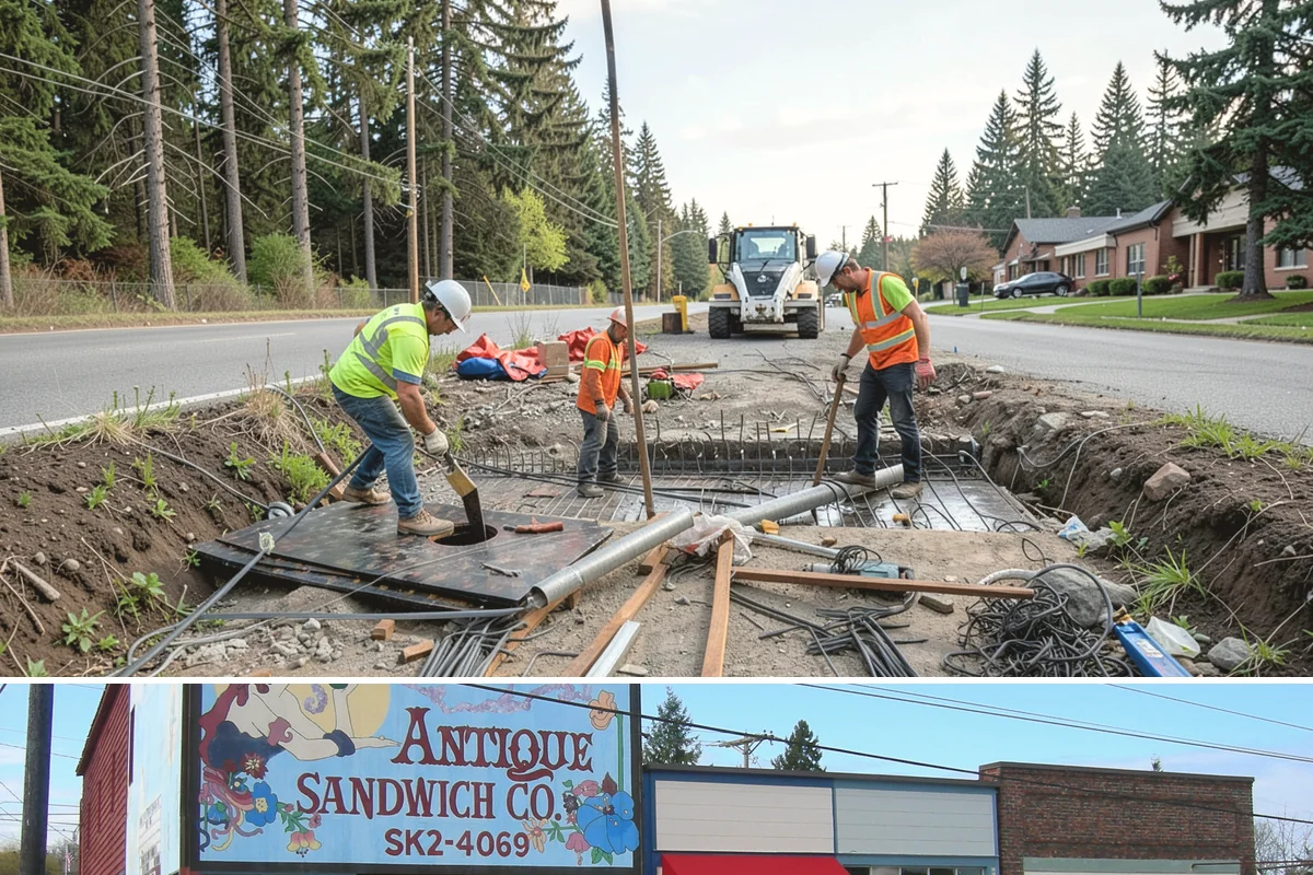 Asphalt Overlay in Ruston, Pierce County, WA - Overlays are a summer operation, scheduled when sustained dry, warm weather allows proper compaction and bonding.
