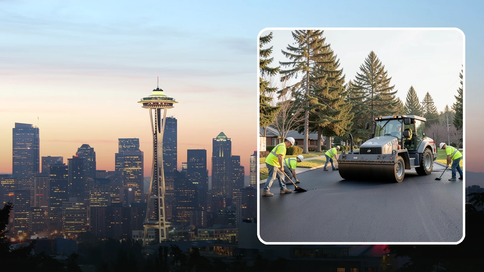 Asphalt Overlay in Seattle, King County, WA - Asphalt overlays that extend pavement life across streets, lots, and trails without full reconstruction.