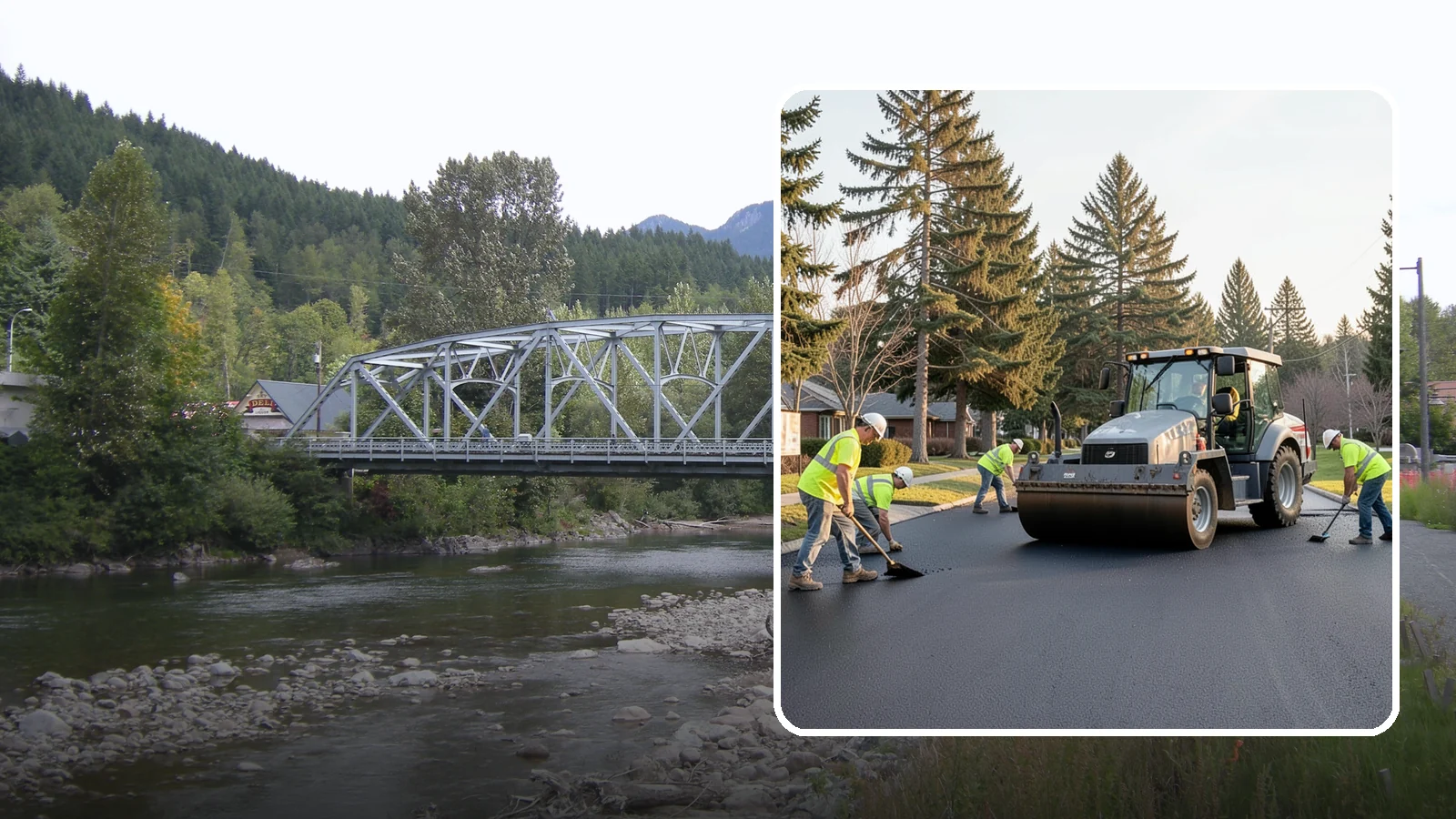 Asphalt Overlay in Skykomish, King County, WA - Asphalt overlays that extend pavement life across streets, lots, and trails without full reconstruction.