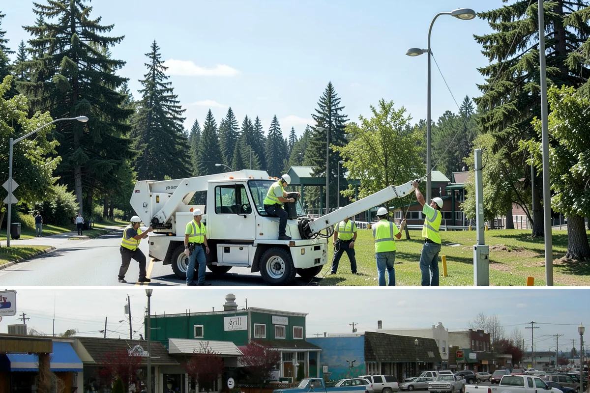 Asphalt Overlay in Stanwood, Snohomish County, WA - Overlays are a summer operation, scheduled when sustained dry, warm weather allows proper compaction and bonding.