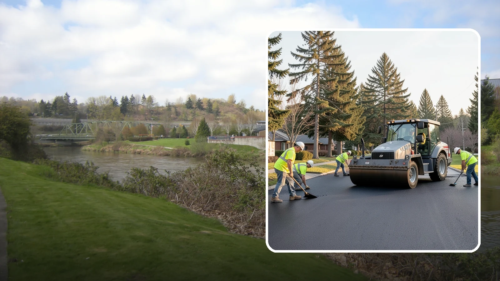 Asphalt Overlay in Tukwila, King County, WA - Asphalt overlays that extend pavement life across streets, lots, and trails without full reconstruction.