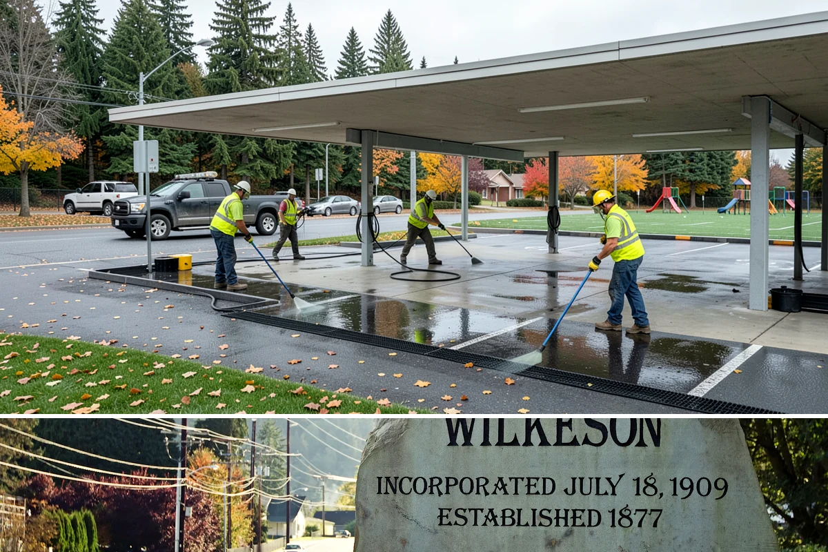 Asphalt Overlay in Wilkeson, Pierce County, WA - Overlays are a summer operation, scheduled when sustained dry, warm weather allows proper compaction and bonding.