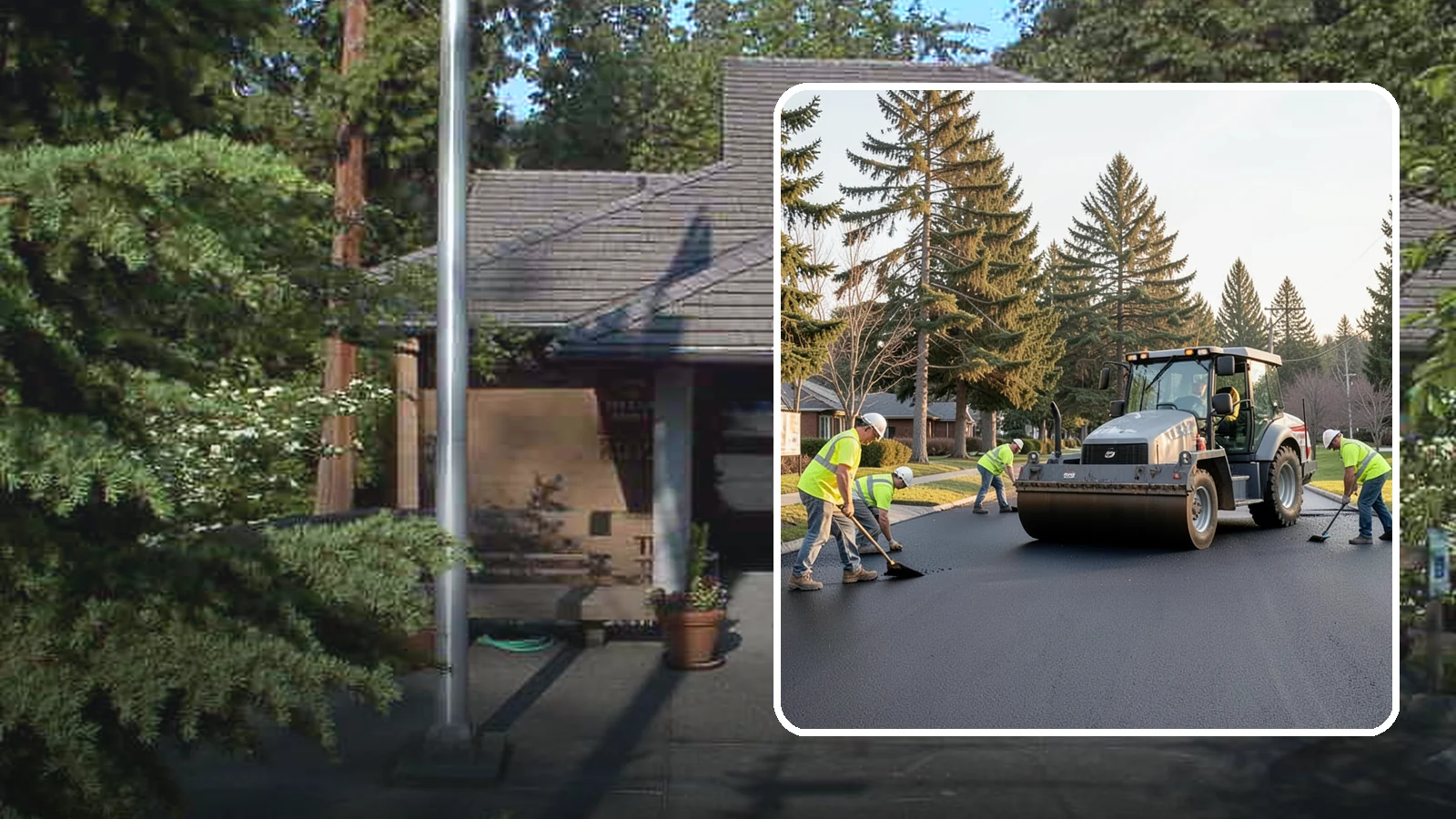 Asphalt Overlay in Yarrow Point, King County, WA - Asphalt overlays that extend pavement life across streets, lots, and trails without full reconstruction.