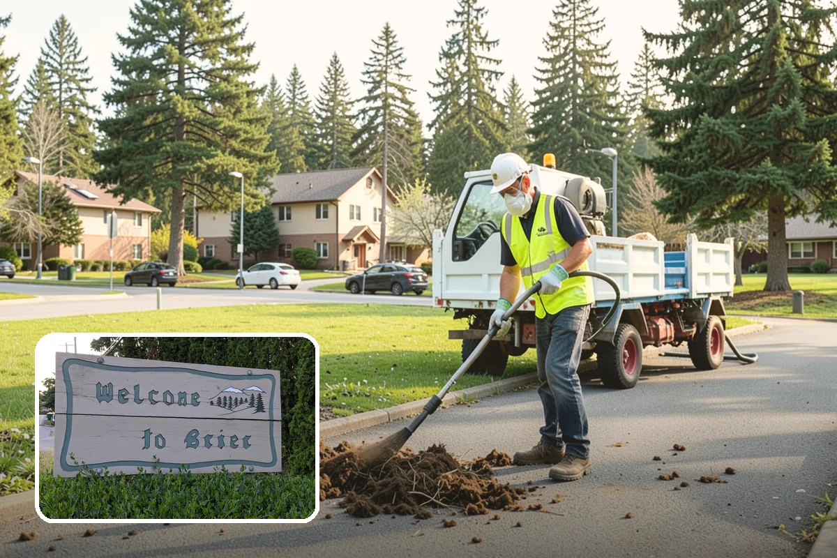 Asphalt Patching in Brier, Snohomish County, WA - Failures cut back to sound pavement for lasting repairs