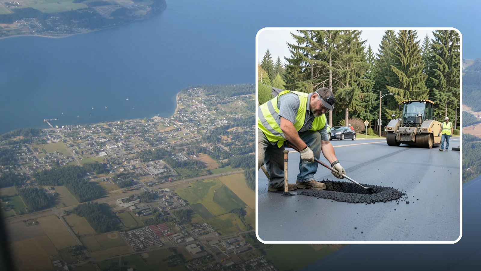 Asphalt Patching in Coupeville, Island County, WA - Durable asphalt patching that restores failed pavement sections, utility cuts, and localized potholes.