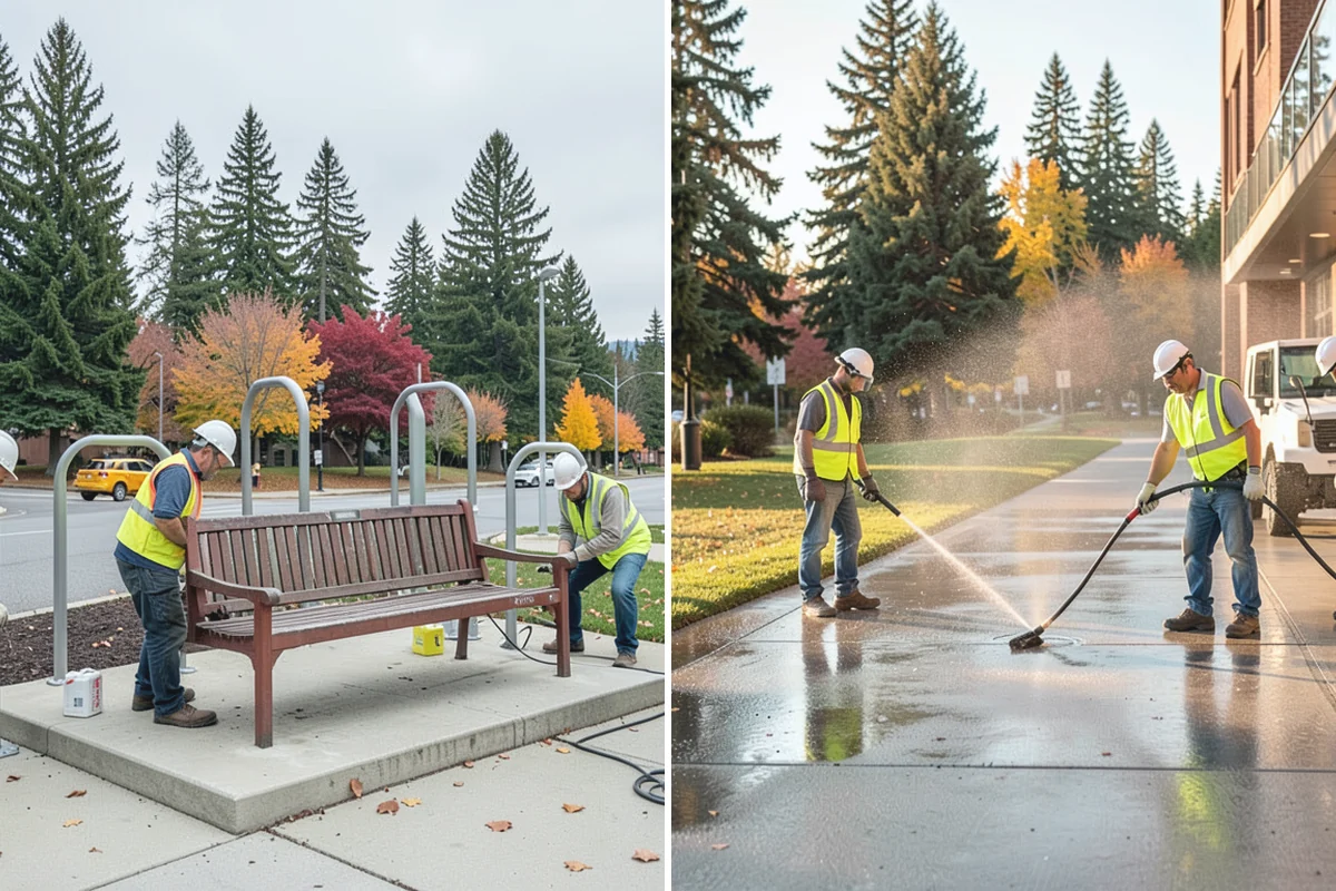 Asphalt Patching in Coupeville, Island County, WA - Mark and saw-cut the failed area to square edges