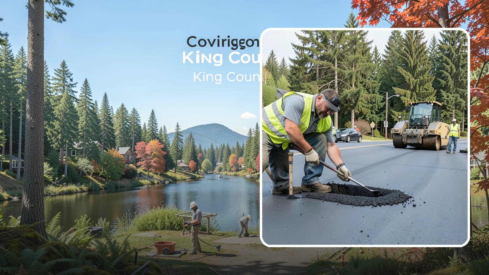 Asphalt Patching in Covington, King County, WA - Durable asphalt patching that restores failed pavement sections, utility cuts, and localized potholes.