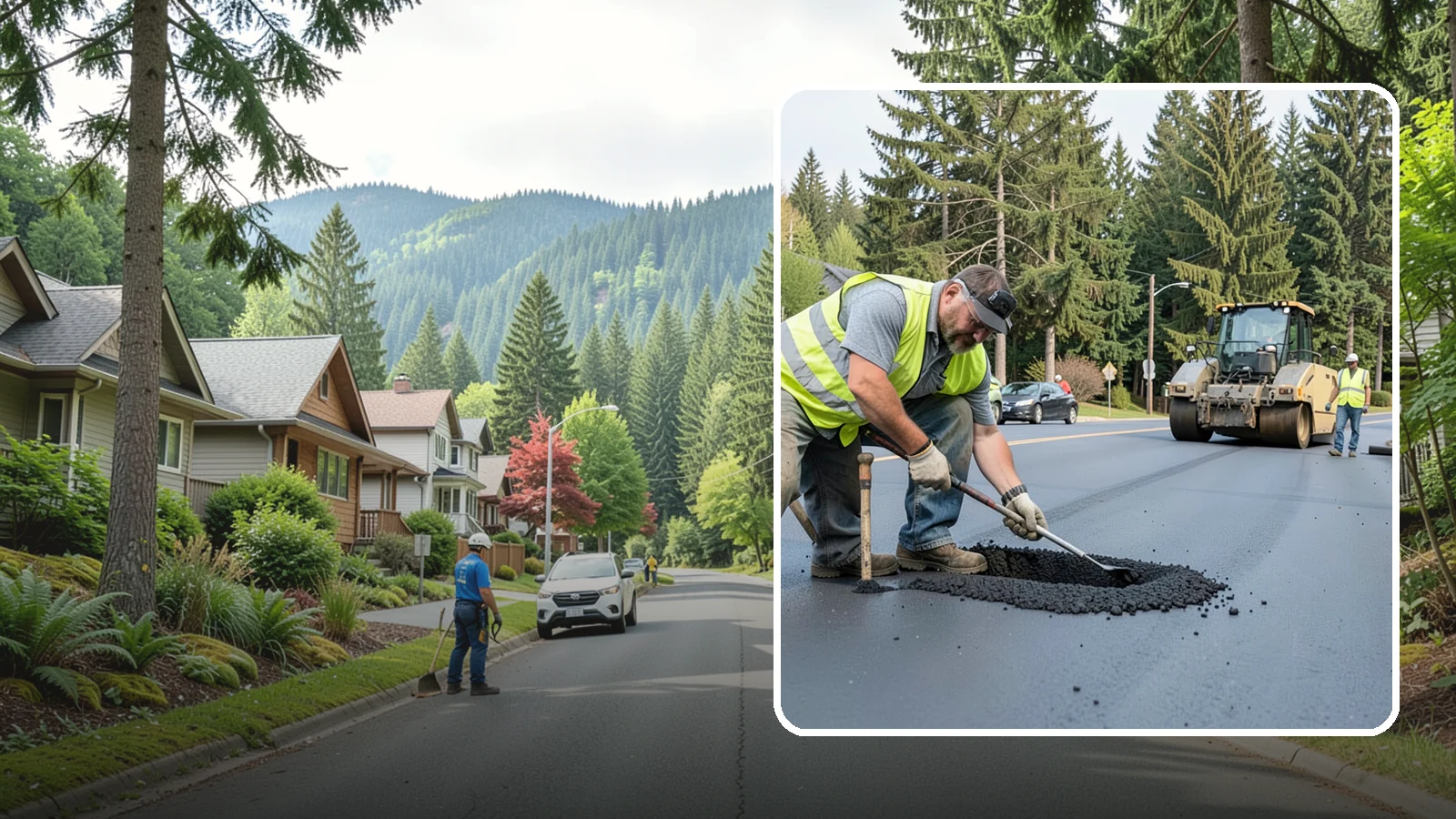 Asphalt Patching in Darrington, Snohomish County, WA - Durable asphalt patching that restores failed pavement sections, utility cuts, and localized potholes.
